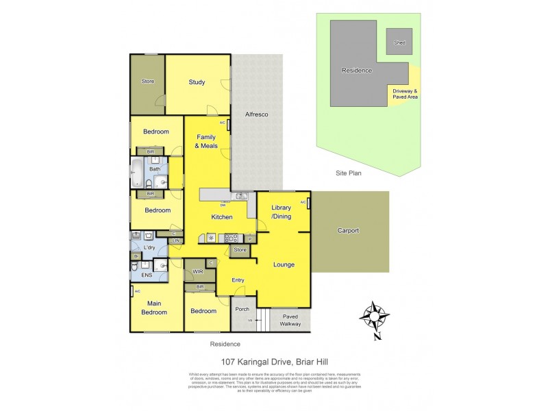 107 Karingal Drive, Briar Hill VIC 3088 Floorplan