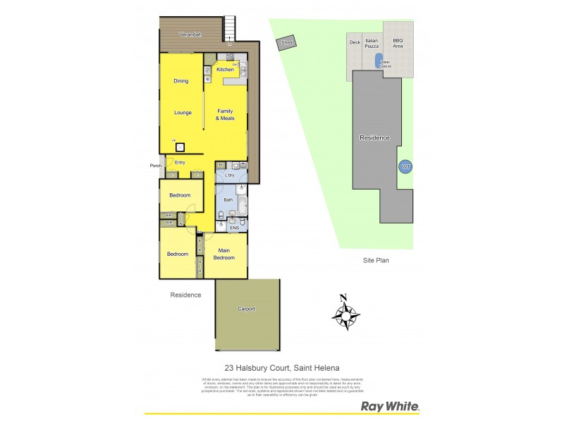 23 Halsbury Court, St Helena VIC 3088 Floorplan