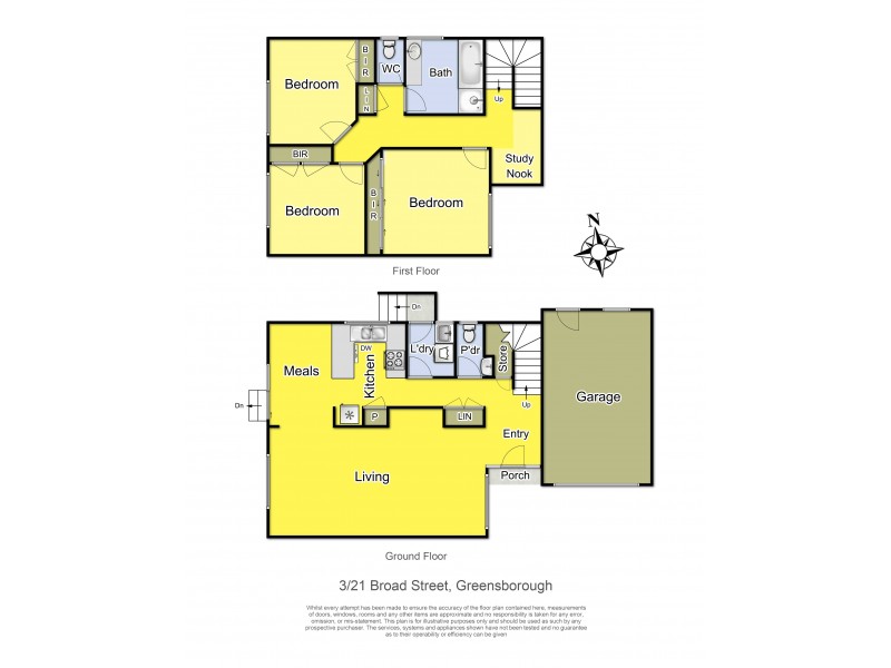 3/21 Broad Street, Greensborough VIC 3088 Floorplan