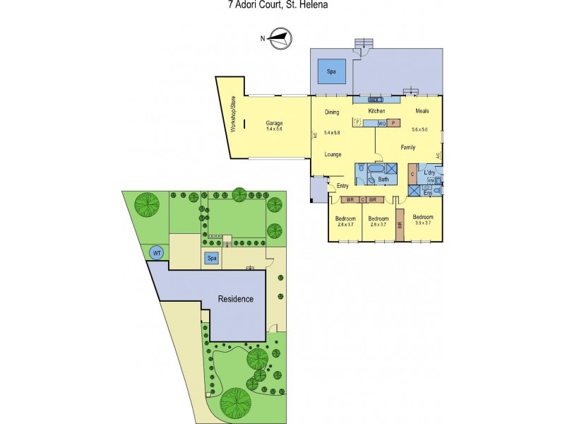 7 Adori Court, St Helena VIC 3088 Floorplan