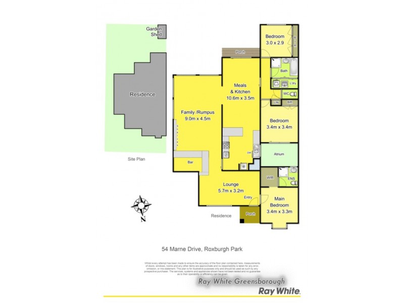 54 Marne Drive, Roxburgh Park VIC 3064 Floorplan