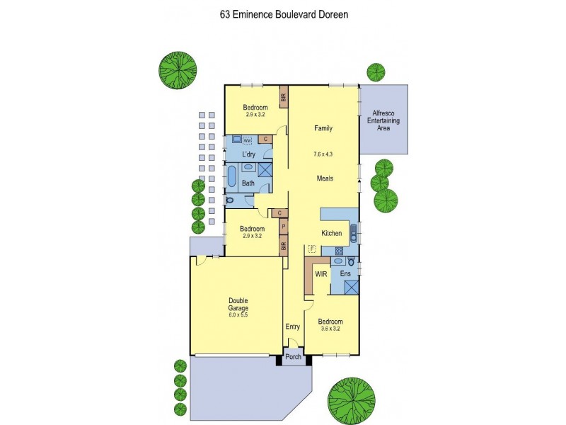 63 Eminence Boulevard, Doreen VIC 3754 Floorplan