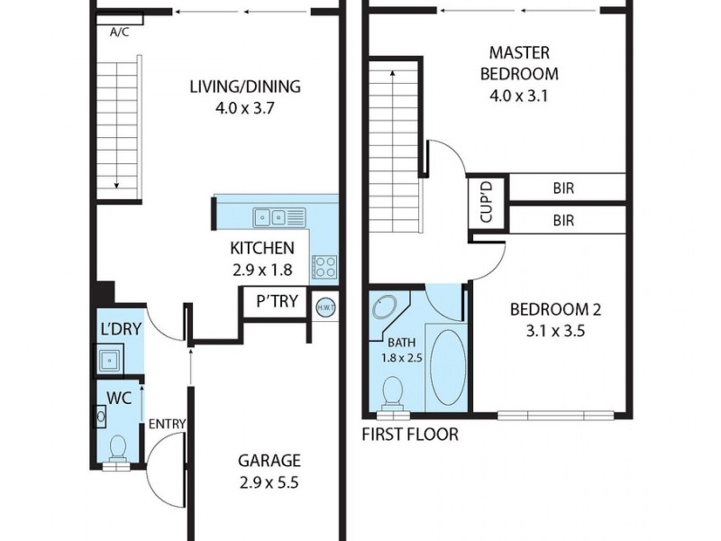 60/14 Kensington Place, Birkdale QLD 4159 Floorplan