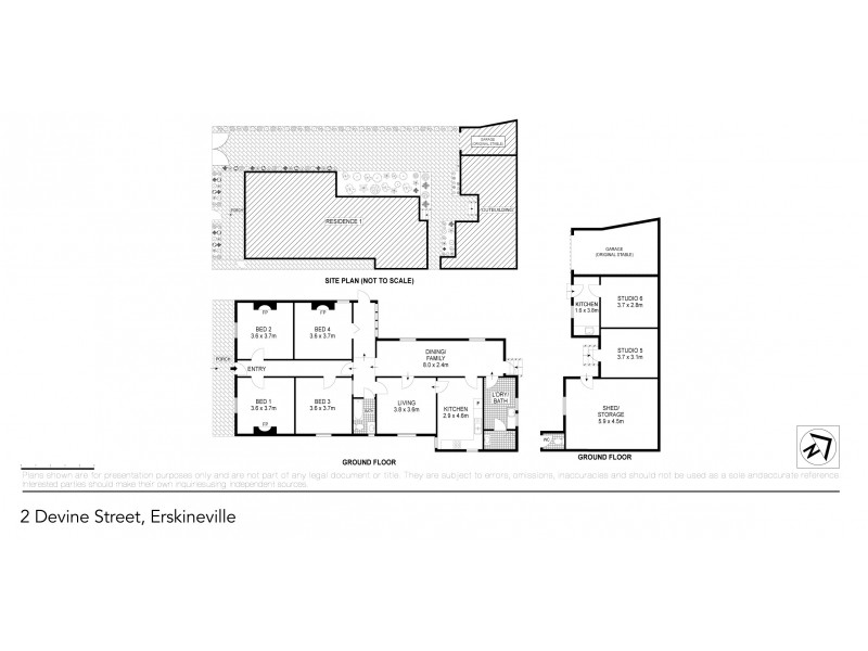 2 Devine Street, Erskineville NSW 2043 Floorplan