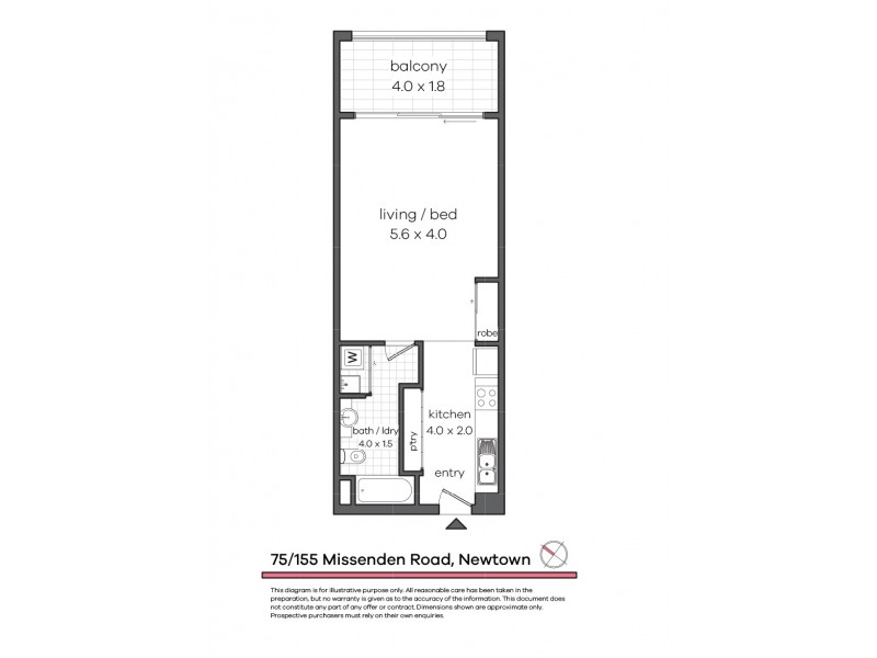75/155 Missenden Road, Newtown NSW 2042 Floorplan