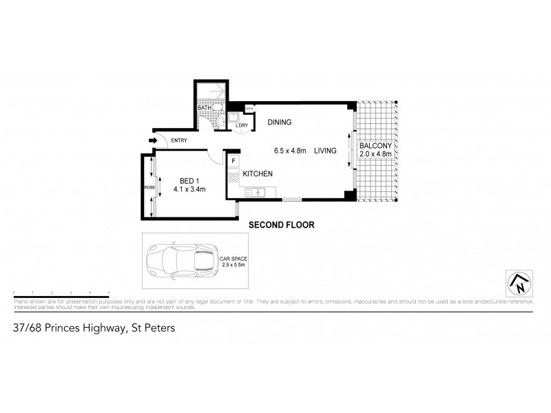 37/68 Princes Hwy, St Peters NSW 2044 Floorplan