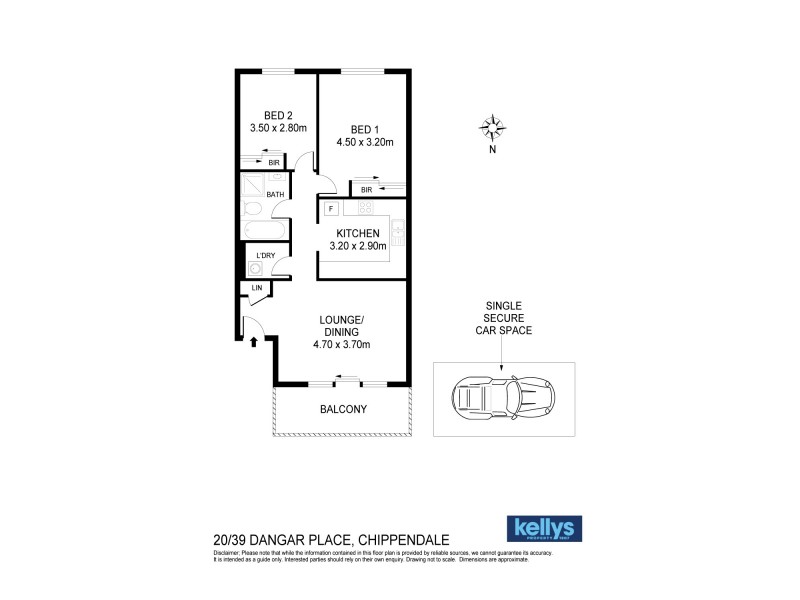 20/39 Dangar Pl, Chippendale NSW 2008 Floorplan