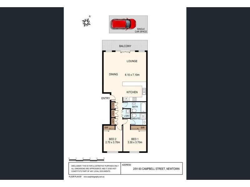 2/92 Campbell Street, Newtown NSW 2042 Floorplan