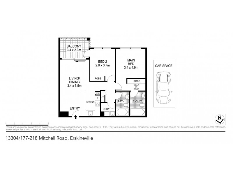 13304/177-219 Mitchell Road, Erskineville NSW 2043 Floorplan