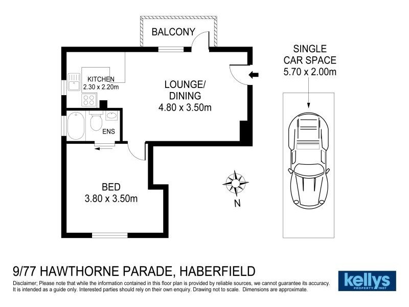 9/77 Hawthorn Parade, Haberfield NSW 2045 Floorplan