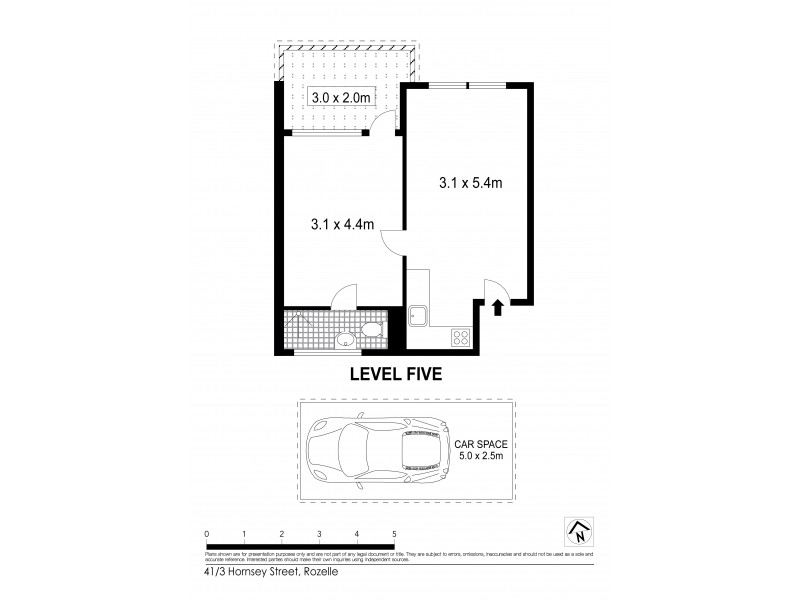 41/3 Hornsey Street, Rozelle NSW 2039 Floorplan