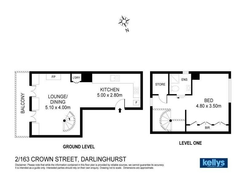 2/163 Crown Street, Darlinghurst NSW 2010 Floorplan
