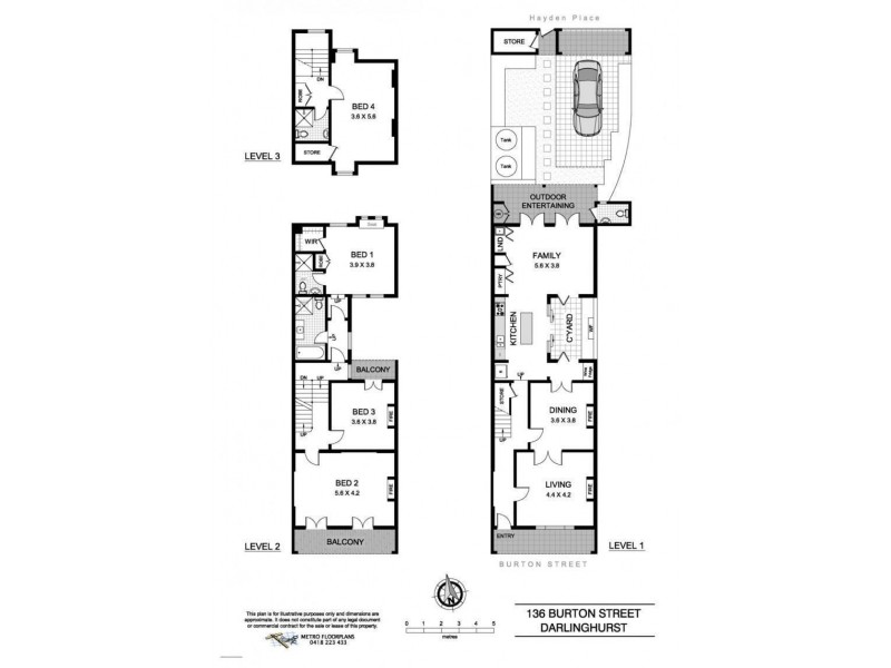 136 Burton Street, Darlinghurst NSW 2010 Floorplan