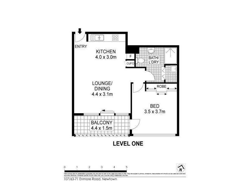 107/63-71 Enmore Road, Newtown NSW 2042 Floorplan