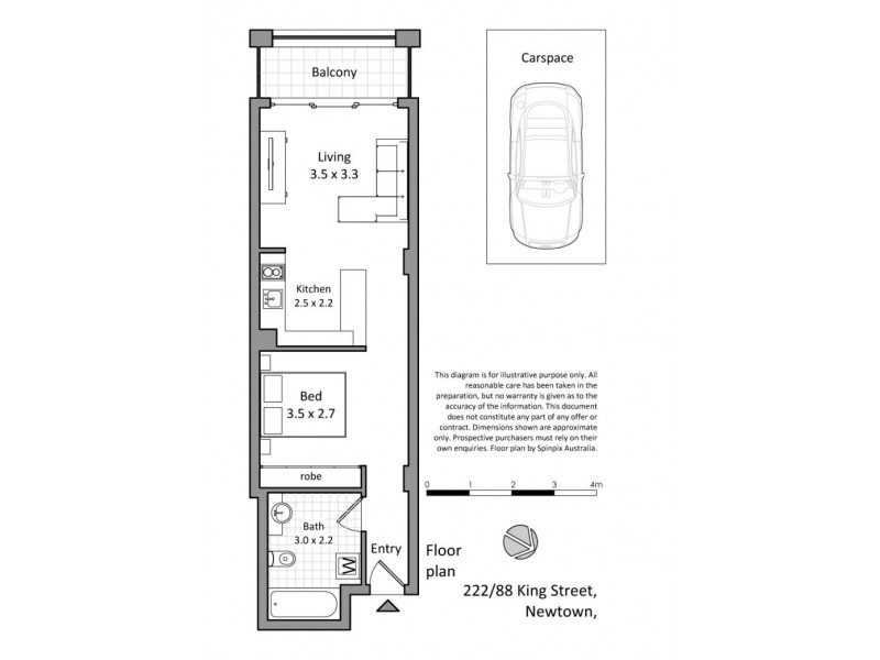 222/88 King Street, Newtown NSW 2042 Floorplan