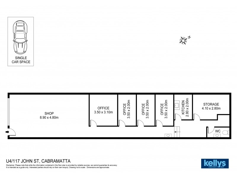 Shop 4 / 117 John Street, Cabramatta NSW 2166 Floorplan