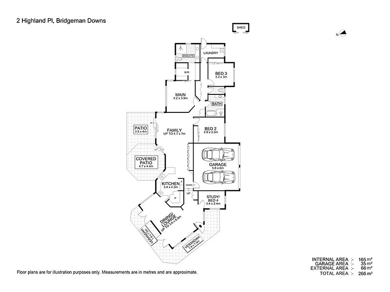 2 Highland Place, Bridgeman Downs QLD 4035 Floorplan