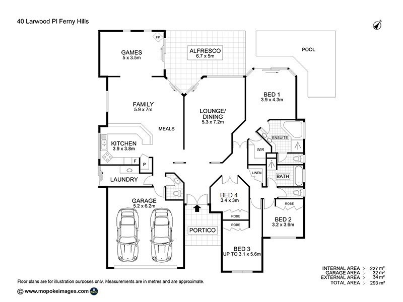 40 Larwood Place, Ferny Hills QLD 4055 Floorplan