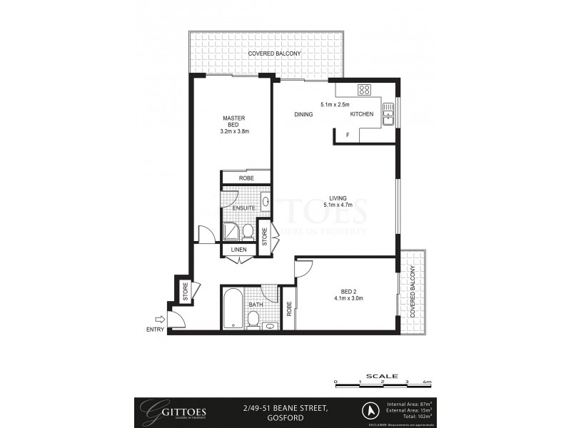 2/49-51 Beane Street, Gosford NSW 2250 Floorplan