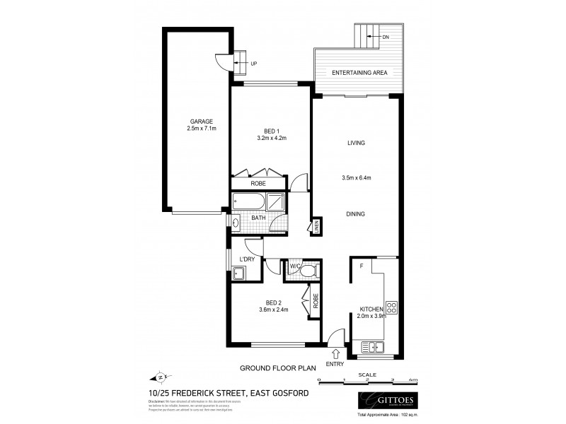 10/25 Frederick Street, East Gosford NSW 2250 Floorplan