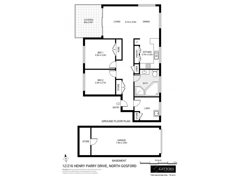 12/216-218 Henry Parry Drive, North Gosford NSW 2250 Floorplan