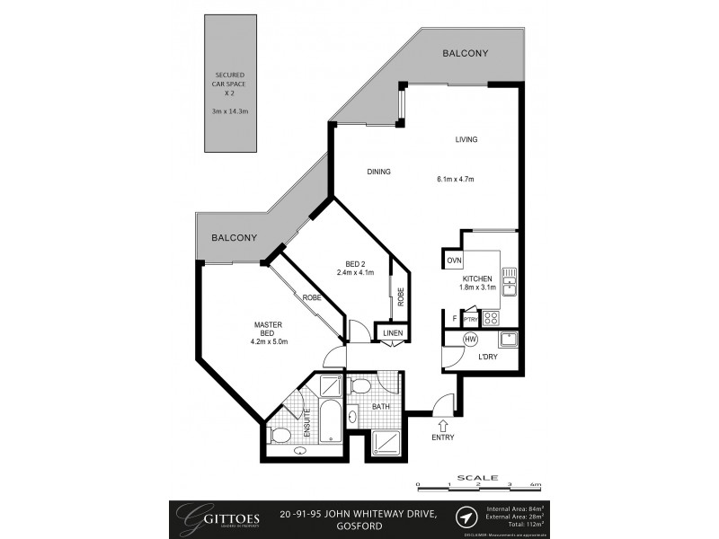 20/91-95 John Whiteway Drive, Gosford NSW 2250 Floorplan