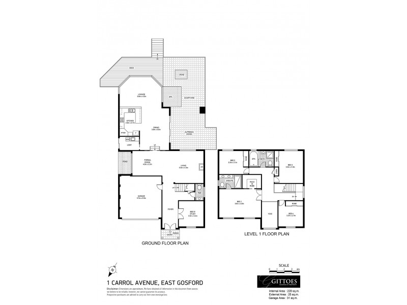 1 Carrol Avenue, East Gosford NSW 2250 Floorplan