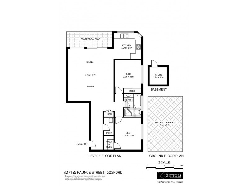 32/145 Faunce Street, Gosford NSW 2250 Floorplan
