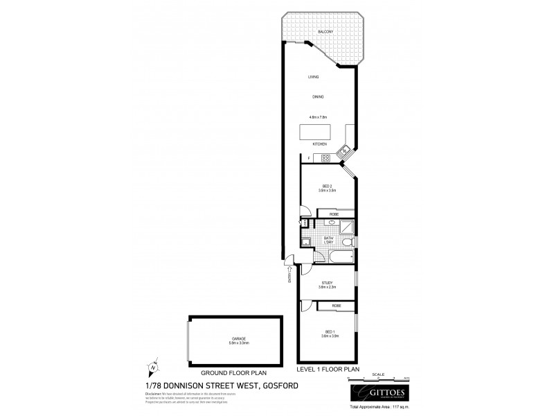 1/78 Donnison Street West, Gosford NSW 2250 Floorplan