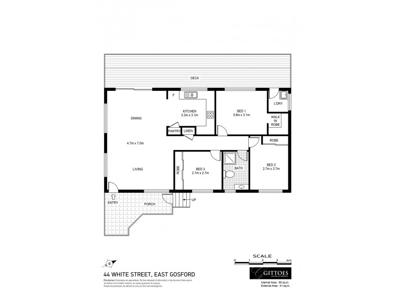 44 White Street, East Gosford NSW 2250 Floorplan