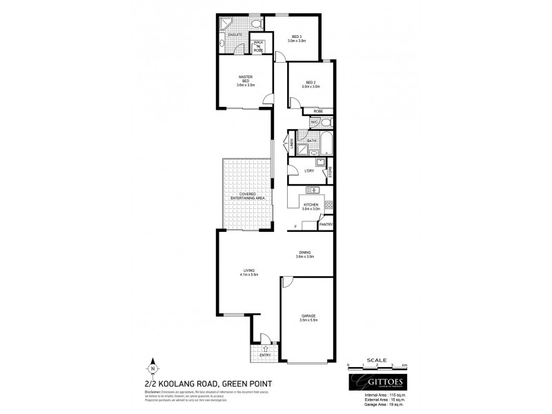 2/2 Koolang Road, Green Point NSW 2251 Floorplan
