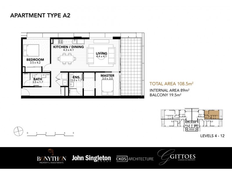 705/159 Mann Street, Gosford NSW 2250 Floorplan