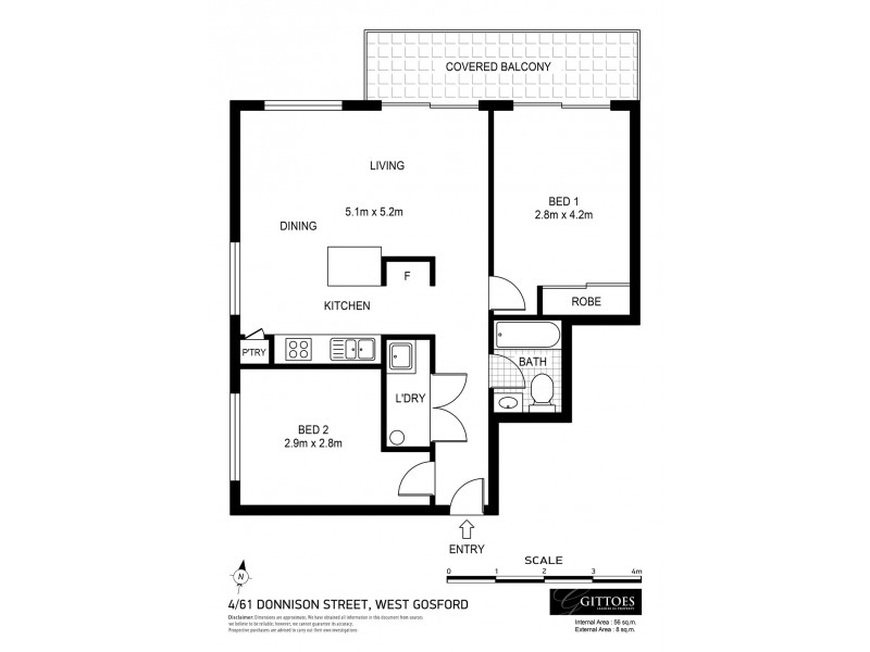 4/61 Donnison Street, Gosford NSW 2250 Floorplan