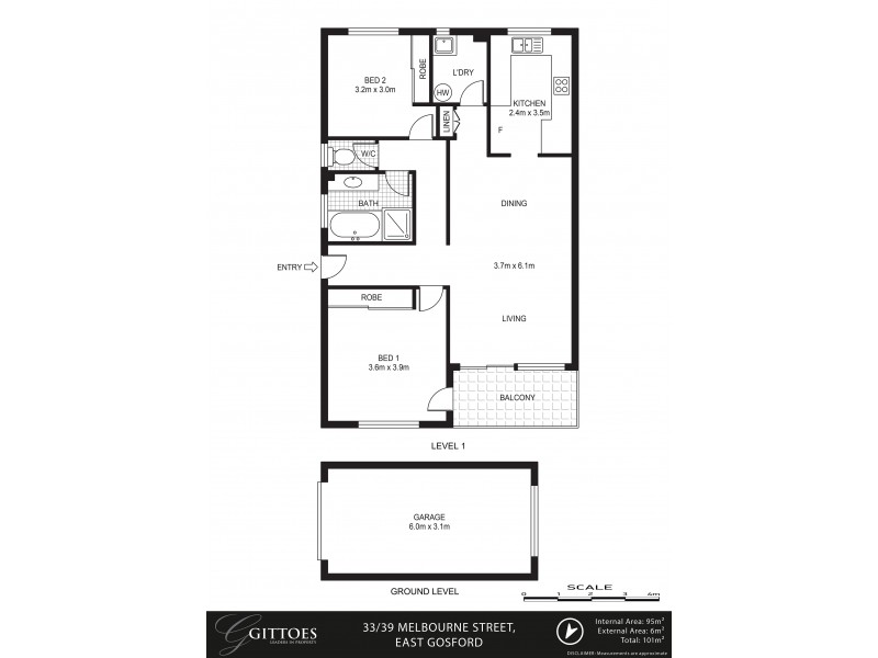 33/39 Melbourne Street, East Gosford NSW 2250 Floorplan