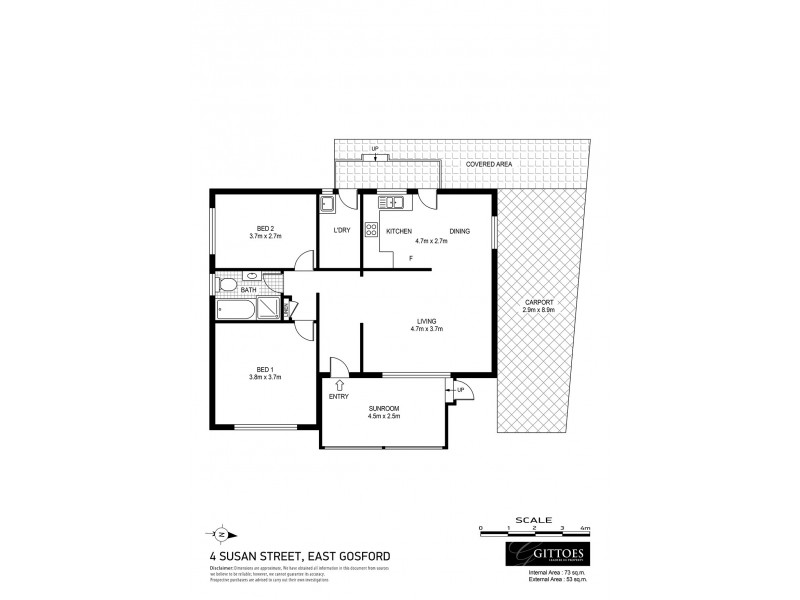 4 Susan Street, East Gosford NSW 2250 Floorplan