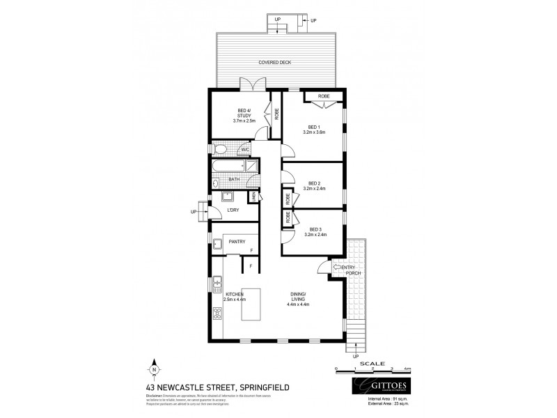 43 Newcastle Street, Springfield NSW 2250 Floorplan