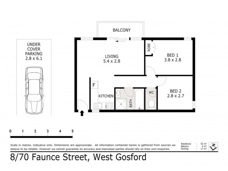 8/68-70 Faunce Street West, Gosford NSW 2250 Floorplan