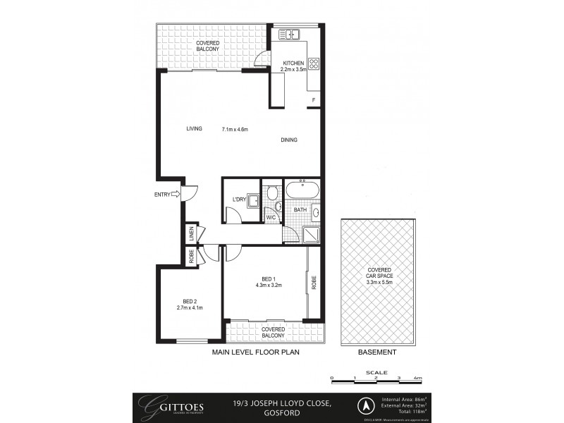 19/3 Joseph Lloyd Close, Gosford NSW 2250 Floorplan