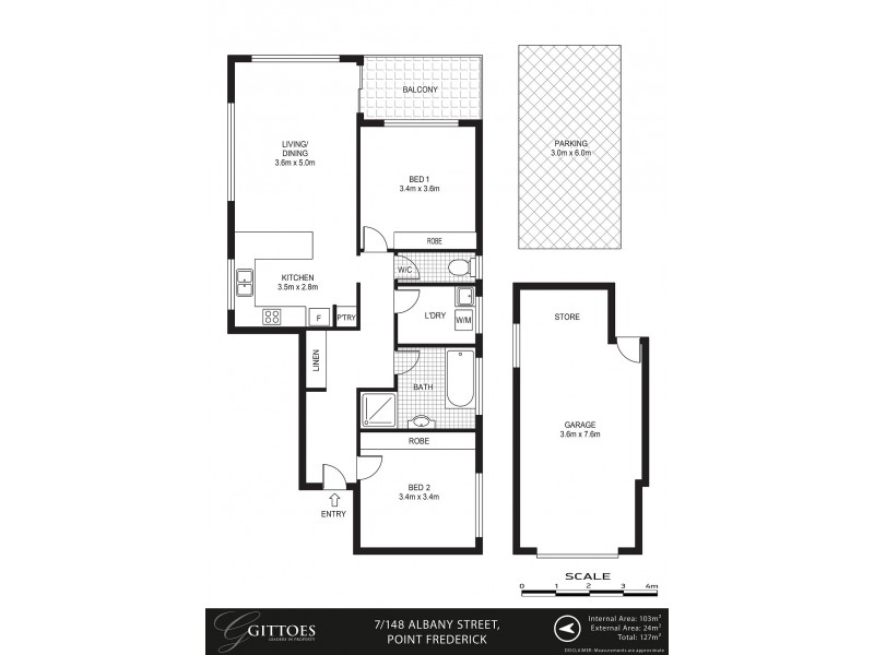 7/148 Albany Street, Point Frederick NSW 2250 Floorplan