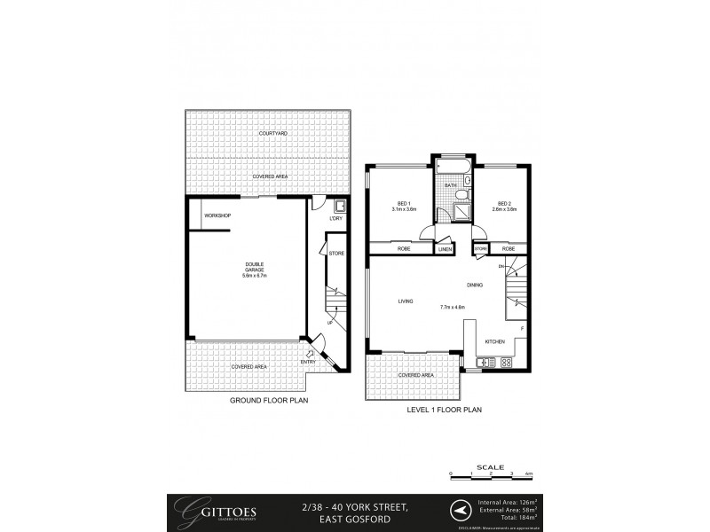 2/38-40 York Street, East Gosford NSW 2250 Floorplan