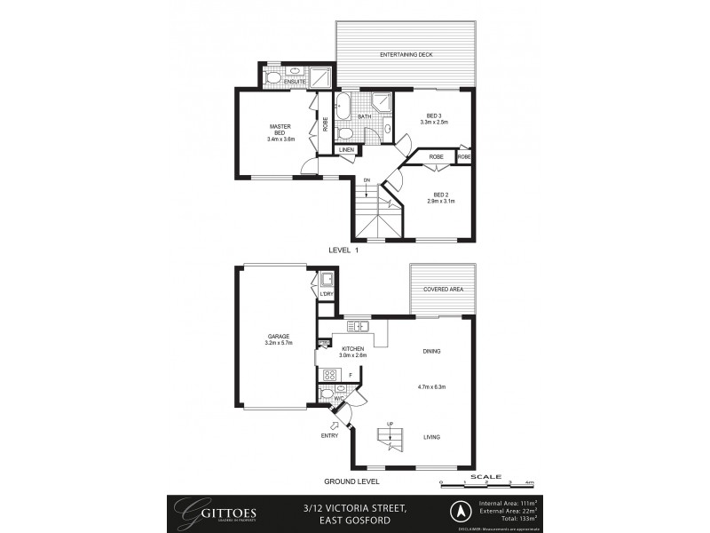 3/12 Victoria Street, East Gosford NSW 2250 Floorplan