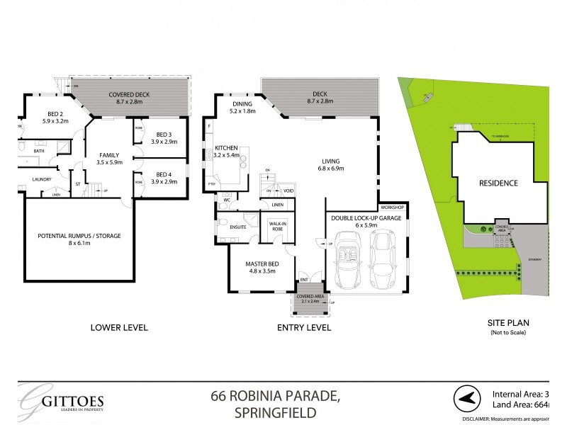 66 Robinia Parade, Springfield NSW 2250 Floorplan