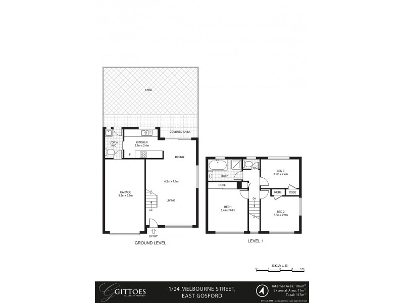 1/24 Melbourne Street, East Gosford NSW 2250 Floorplan