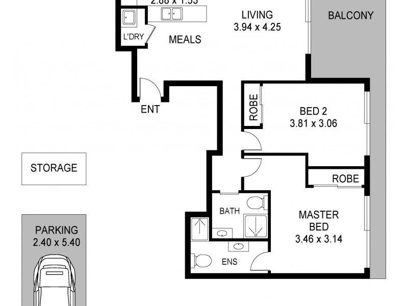 27/75-77 Faunce Street West, Gosford NSW 2250 Floorplan