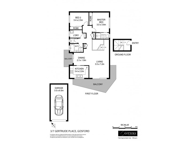 3/7 Gertrude Place, Gosford NSW 2250 Floorplan