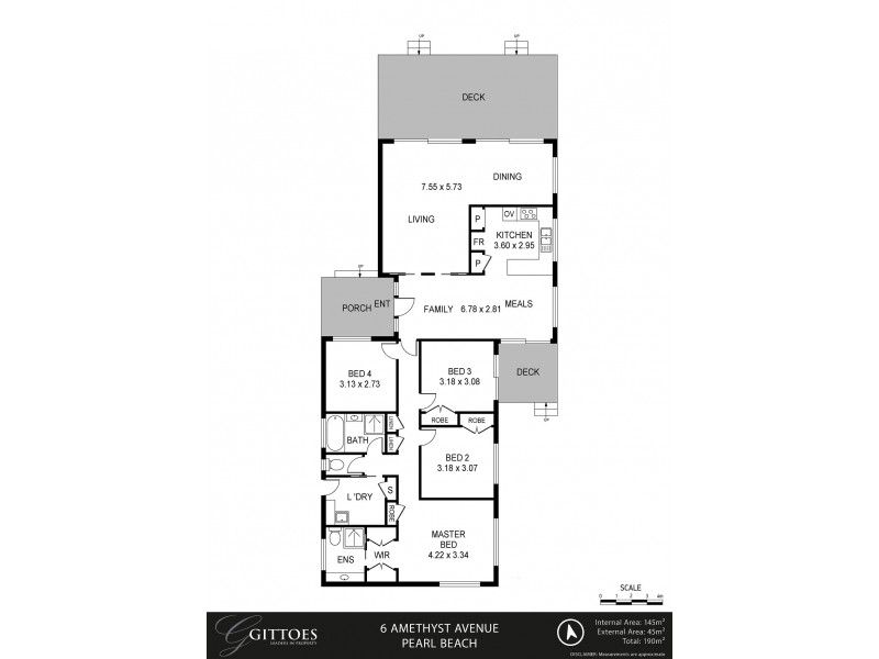 6 Amethyst Avenue, Pearl Beach NSW 2256 Floorplan