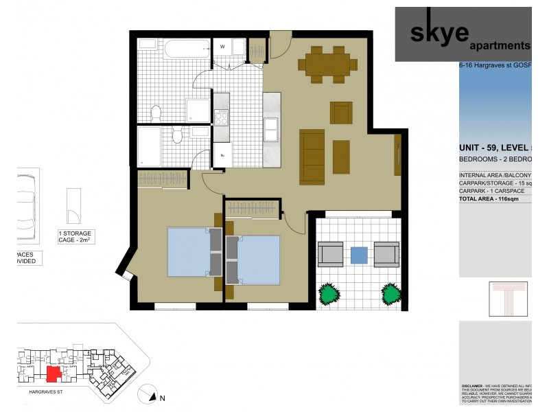 59/6-16 Hargraves Street, Gosford NSW 2250 Floorplan