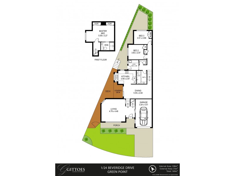 1/24 Beveridge Drive, Green Point NSW 2251 Floorplan