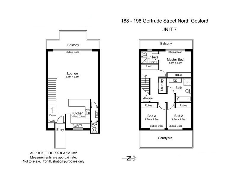 7/188 Gertrude Street, North Gosford NSW 2250 Floorplan