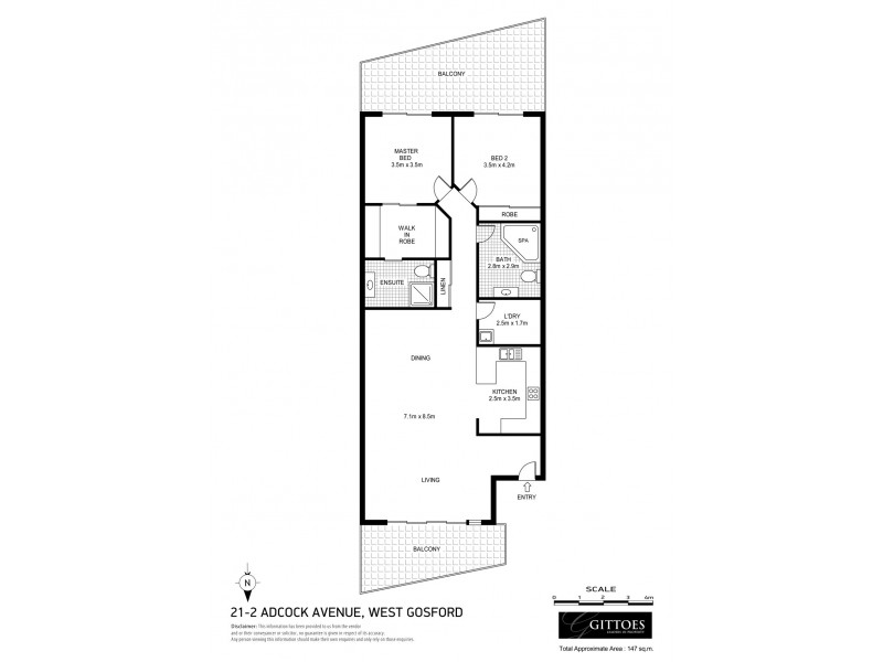 21/2 Adcock Avenue, West Gosford NSW 2250 Floorplan